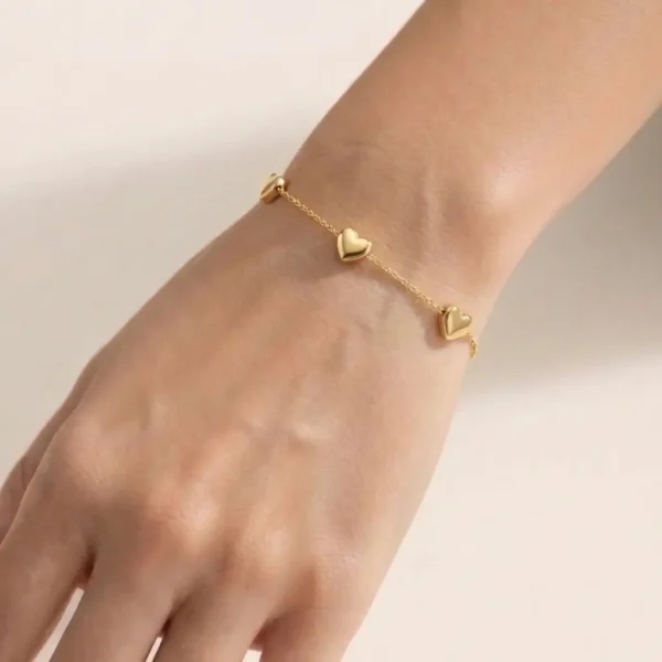 3 Hearts - 03 Heart Bracelet + Pendant (SAVE Extra Rs.250)