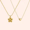 Floral + Heart Pendants (SAVE Extra Rs.350)
