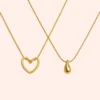 Heart + Drop Pendants (SAVE Extra Rs.250)